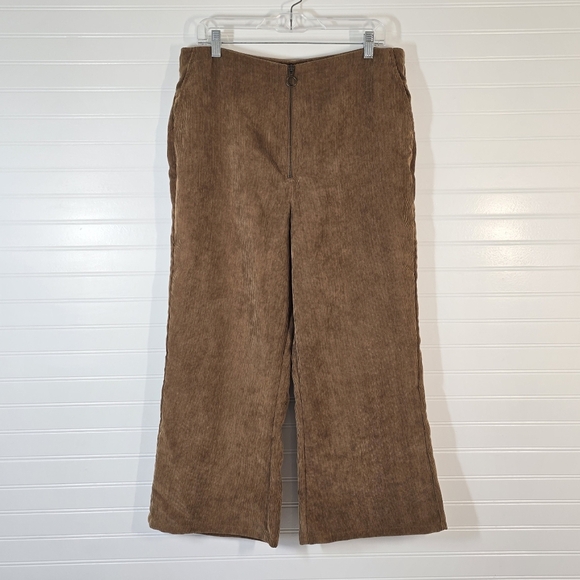 Tularosa Revolve Rachel Corduroy Kick Flare Pant XL Brown Toffee - Picture 3 of 8